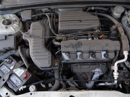 2003 Honda Civic LX White Sedan 1.7L AT #A23789